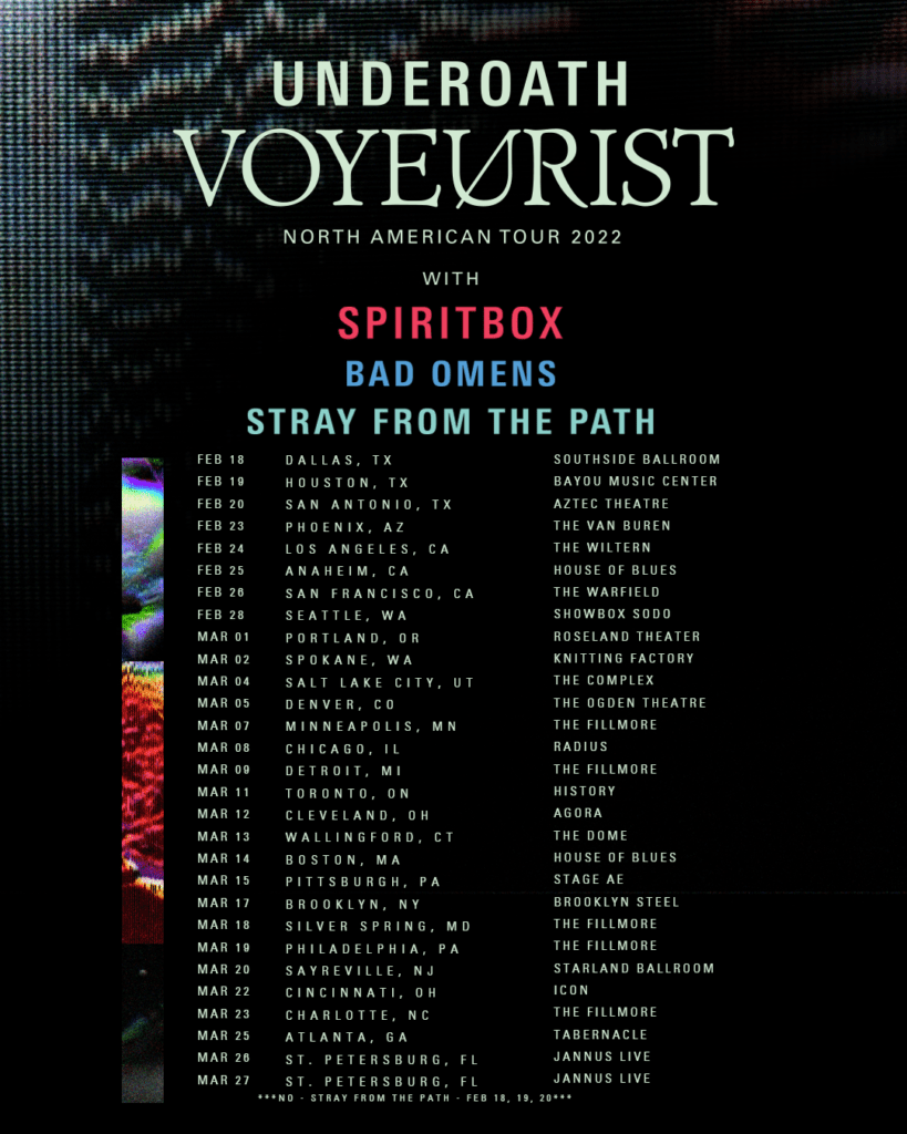 Underoath Voyeurist tour