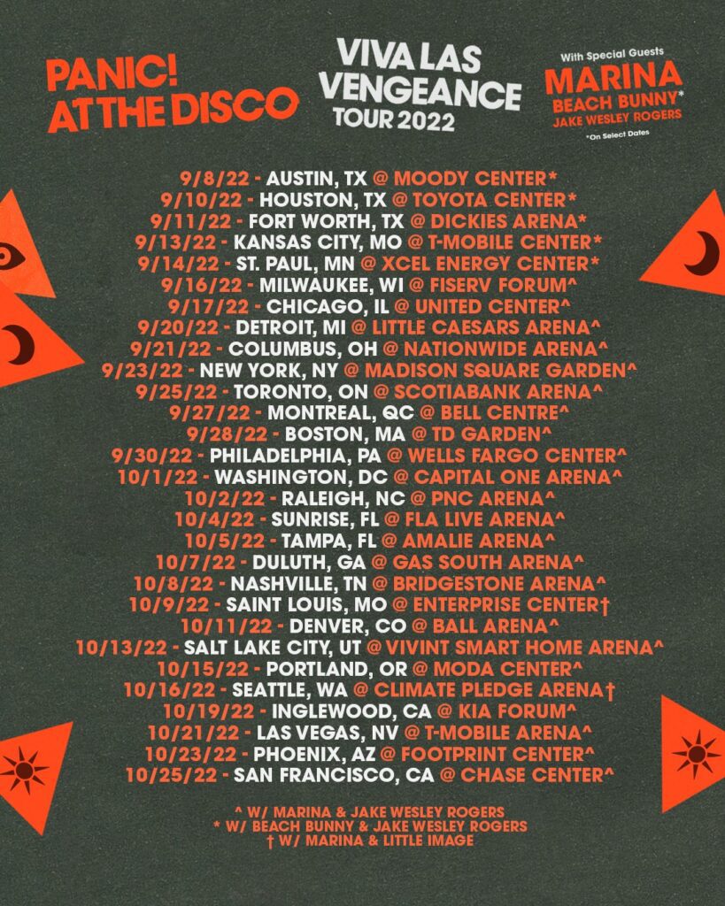 Panic! At The Disco tour